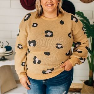 NWT Adree Animal Print Sweater